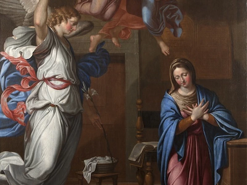 1616-Marc Restout - Annunciazione, 1669 - Les Yveteaux, Chiesa di Saint-Taurin